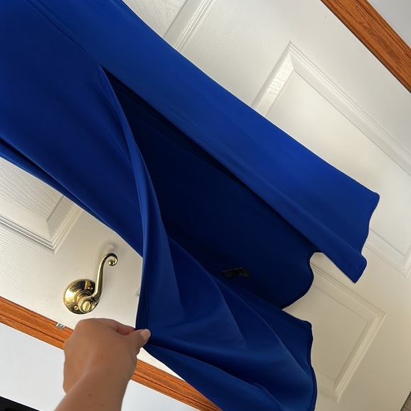 Royal Blue Bardot Off The Shoulder Evening Gown 8P NWT - Picture 4 of 8